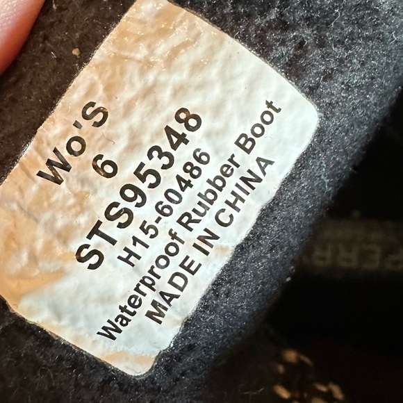 Sperry | Saltwater Duck Boots Tribal Weave Black White - Picture 10 of 10